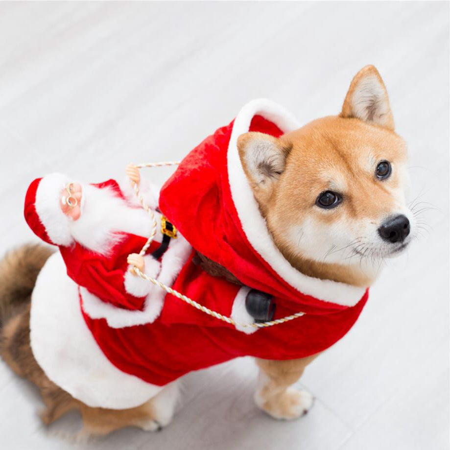 Santas Christmas Dog Costume